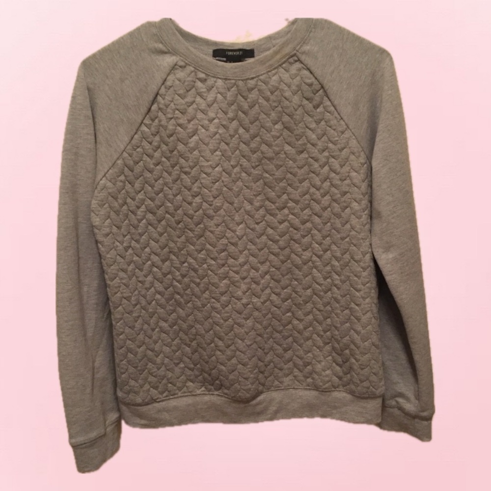 Printed Crew Neck Sweatshirt.
